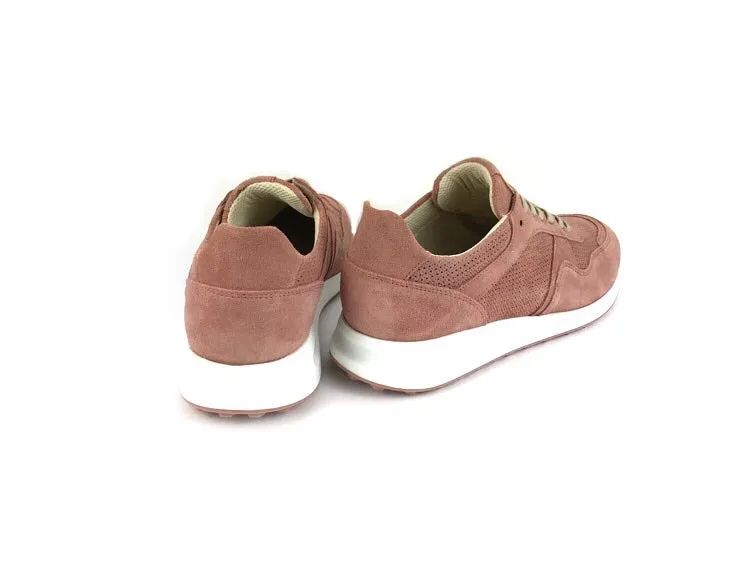 Giorge Falcone | Sneakers/tenis mujer piel cordones rosas Barbie