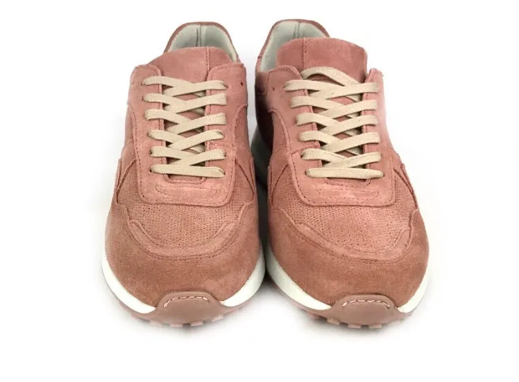 Giorge Falcone | Sneakers/tenis mujer piel cordones rosas Barbie