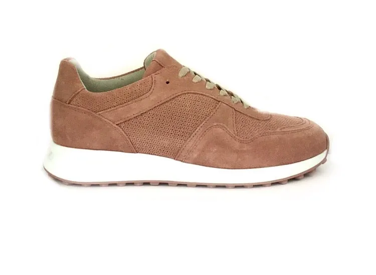 Giorge Falcone | Sneakers/tenis mujer piel cordones rosas Barbie