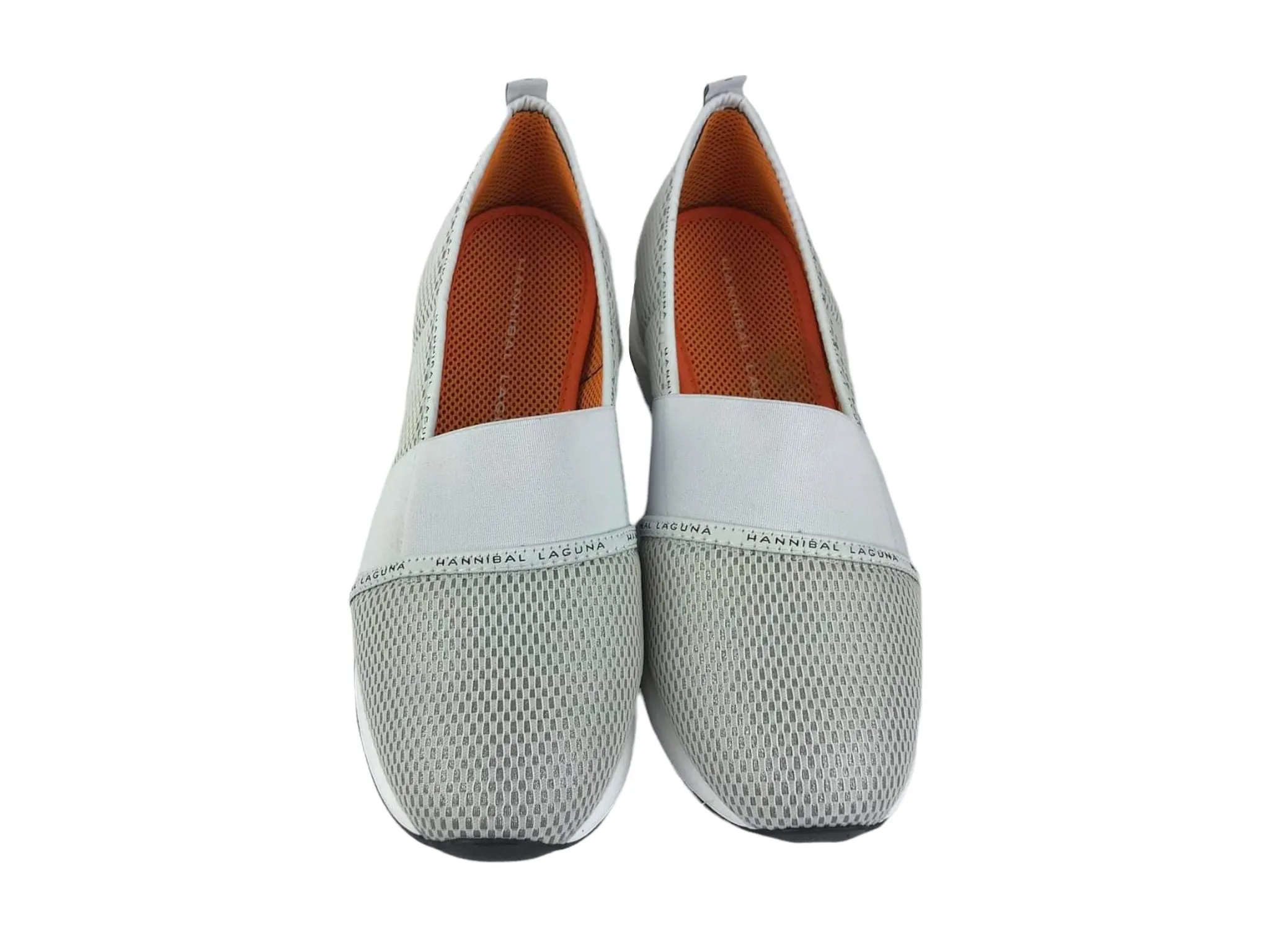 Hannibal Laguna | Tenis sin cordones mujer con elásticos blancos Aloha