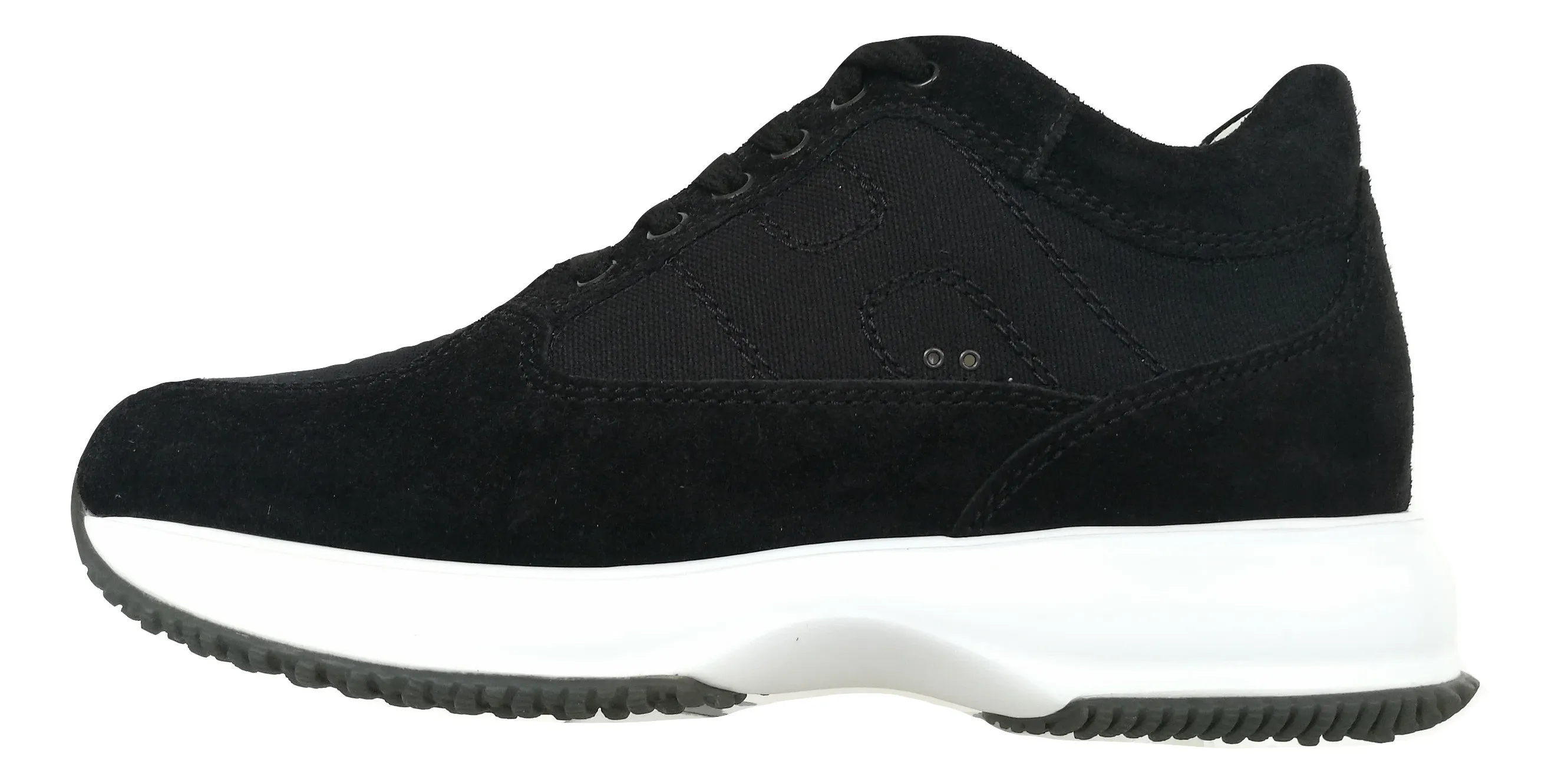 Hogan zapatos hombre sneaker interactivo cordones HXM00N00E108O6B999 negro