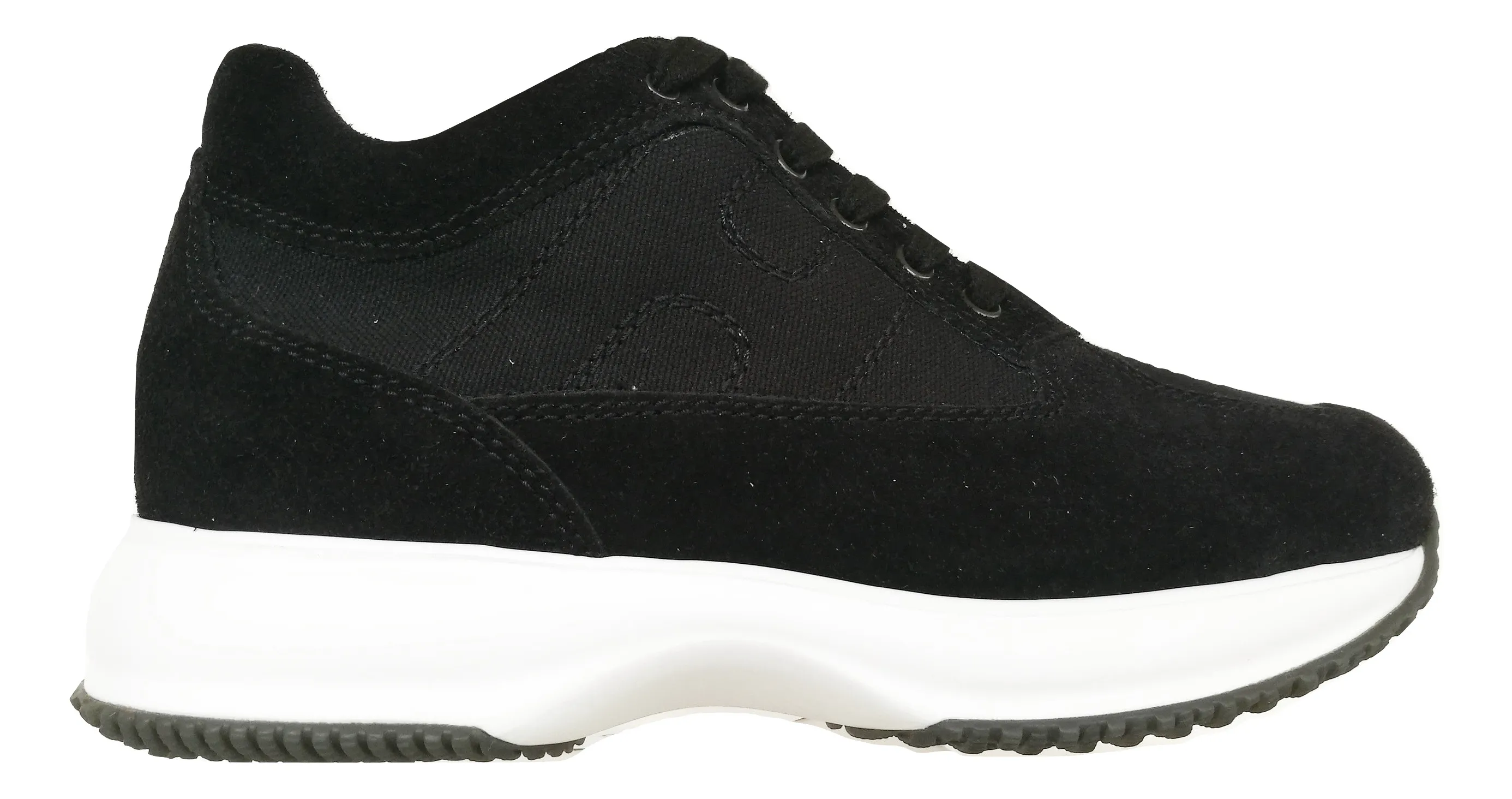 Hogan zapatos hombre sneaker interactivo cordones HXM00N00E108O6B999 negro