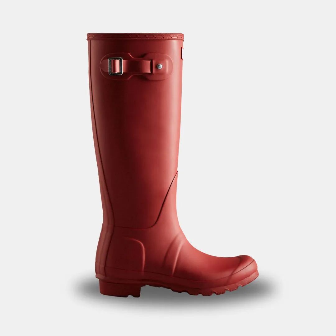 Hunter Original Wellington Tall Boots Women's Military Red