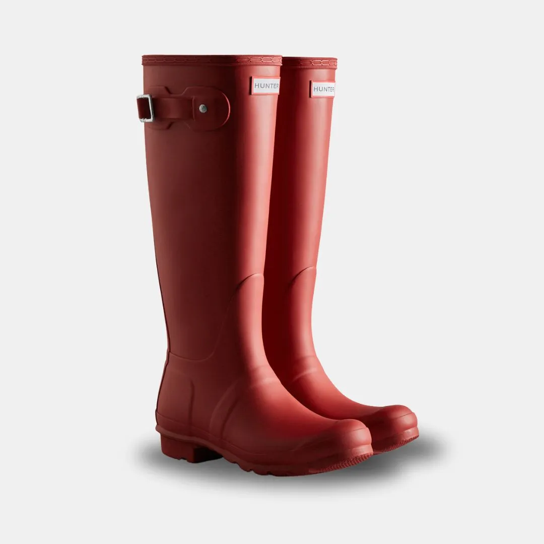 Hunter Original Wellington Tall Boots Women's Military Red