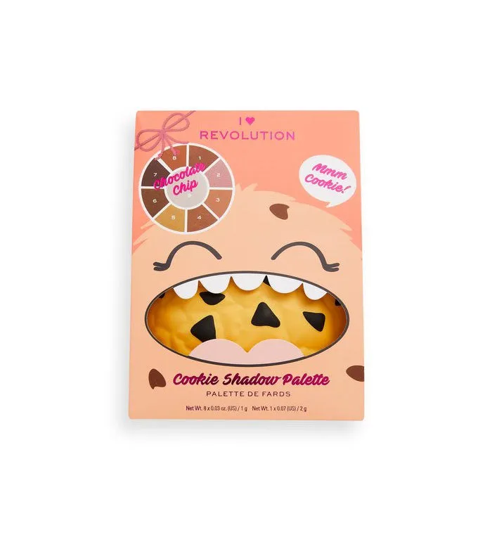 I HEART REVOLUTION  PALETA DE SOMBRAS COOKIE PALETTE  CHOCOLATE CHIP