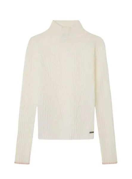 Jersey Pepe Jeans Seretta Mousse Blanco para Niña