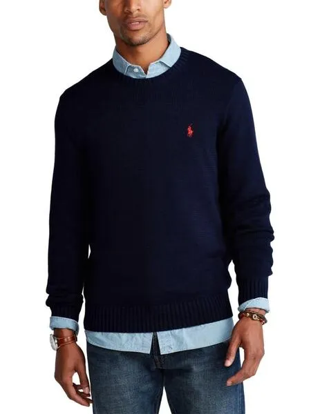 Jersey Polo Ralph Lauren de algodón con cuello redondo