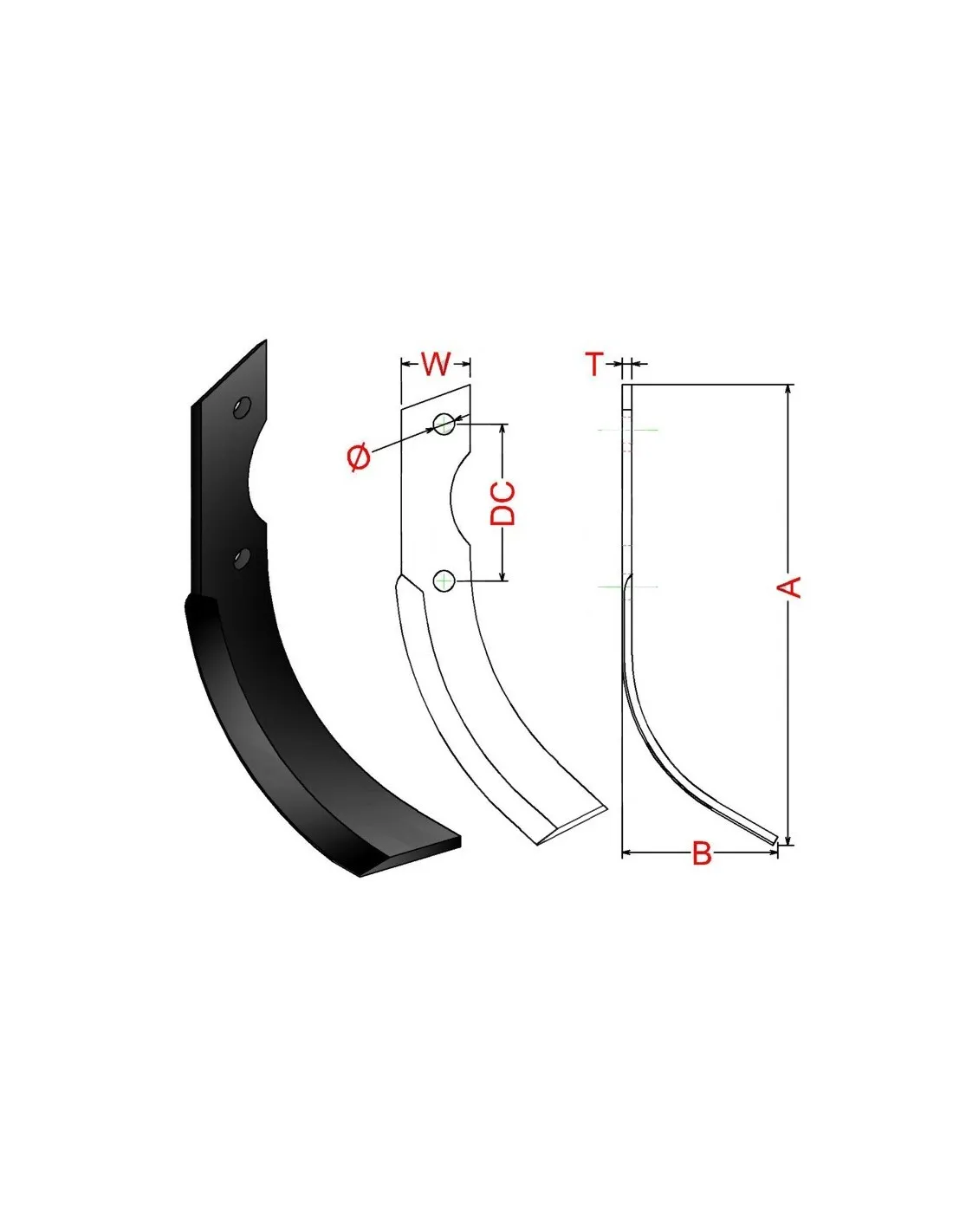 Juego de 24 Azadas adaptable F506, F510, F560