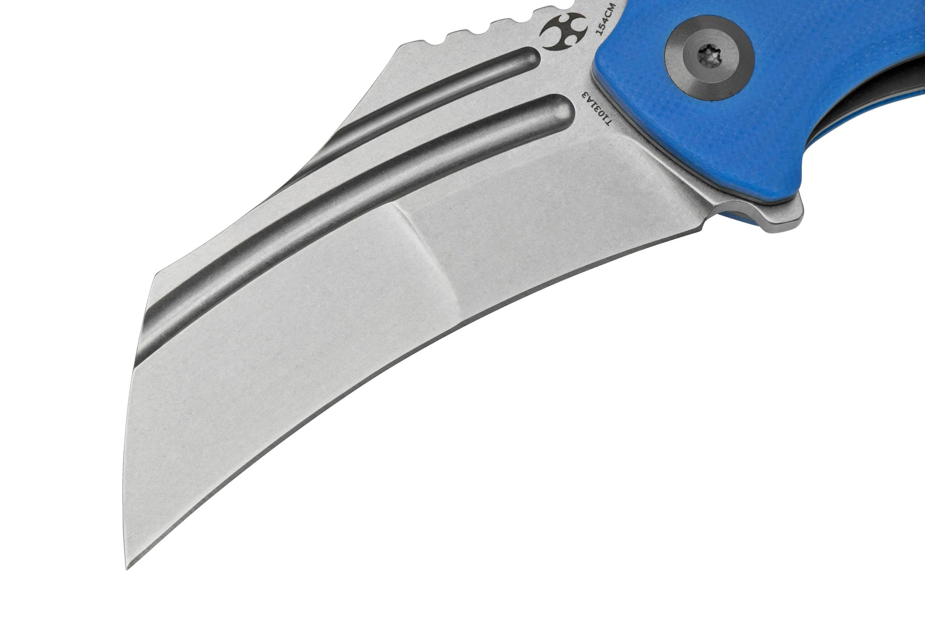 Kansept KTC3, T1031A3 Stonewashed, Dark Blue G10 navaja, diseño Justin Koch