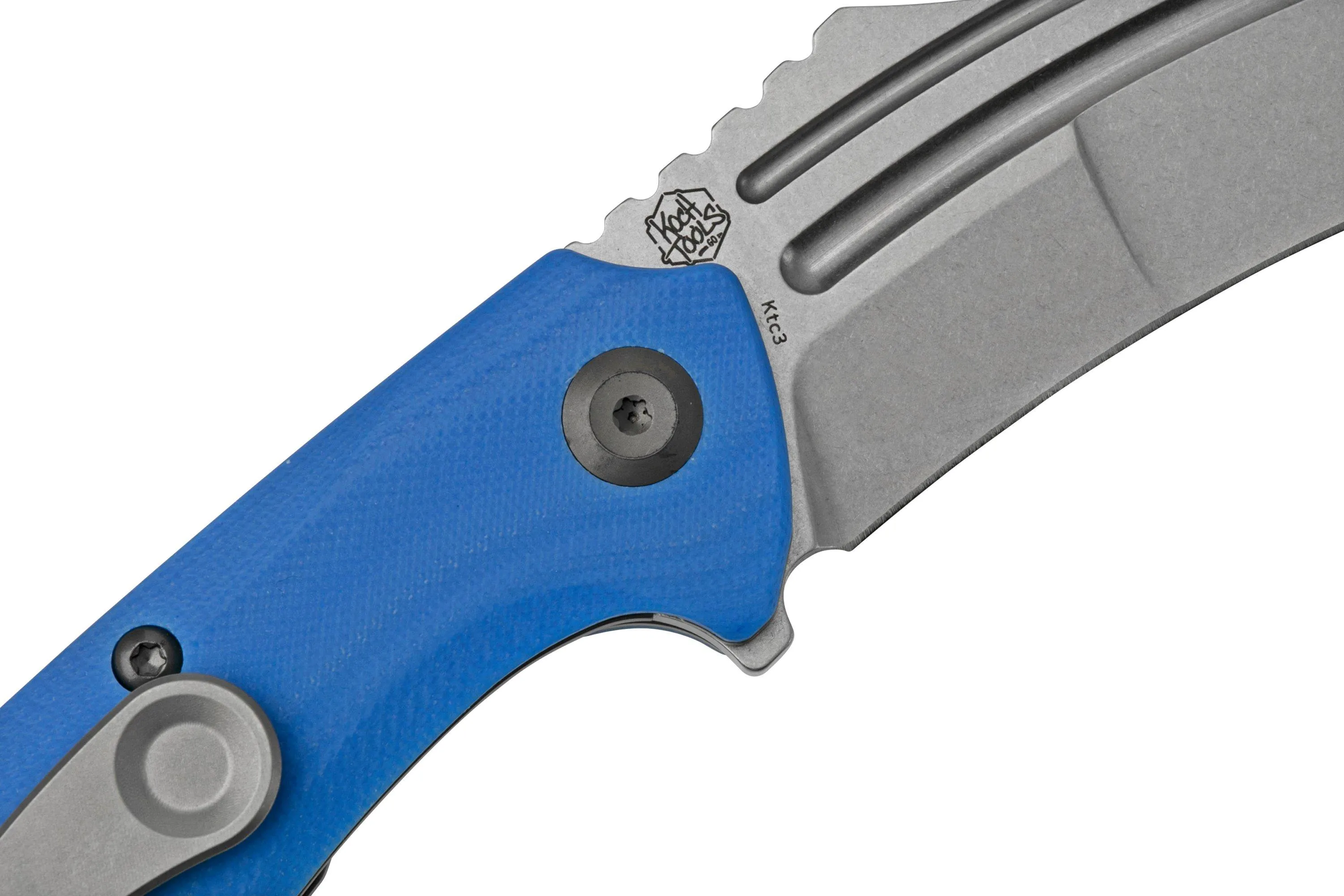 Kansept KTC3, T1031A3 Stonewashed, Dark Blue G10 navaja, diseño Justin Koch