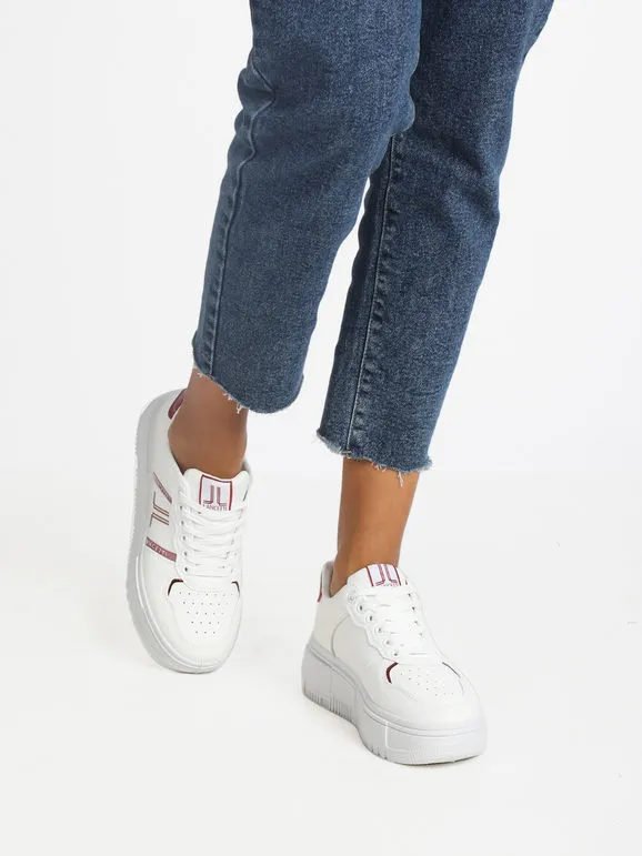 Lancetti Zapatillas de cuña con cordones para mujer.