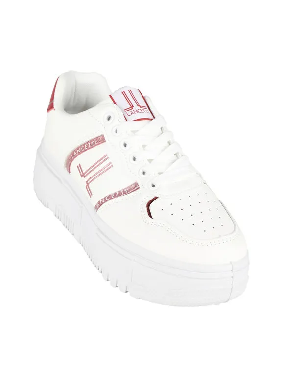 Lancetti Zapatillas de cuña con cordones para mujer.