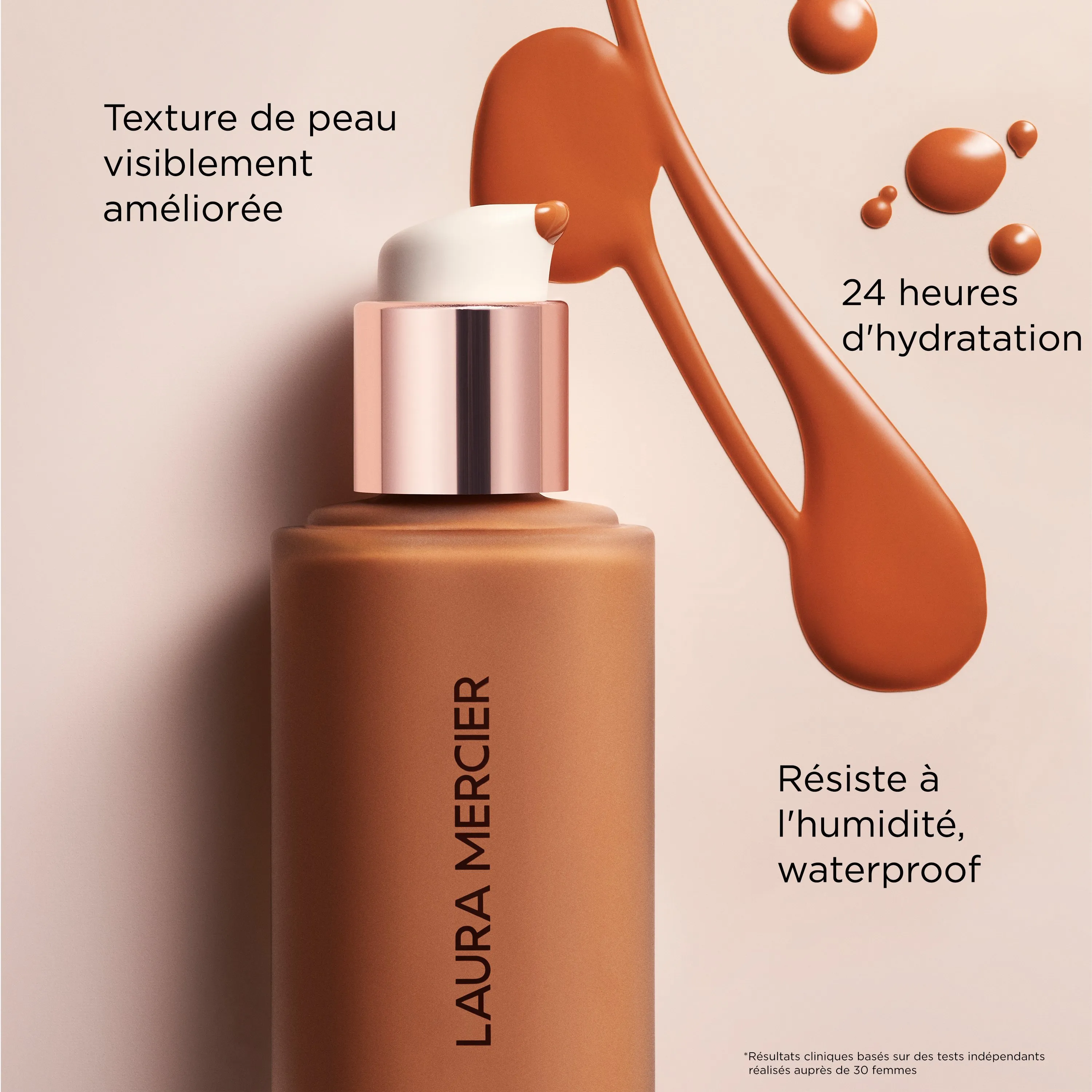 LAURA MERCIER REAL FLAWLESS FOUNDATION EN   6W1 GANACHE