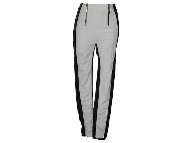 Mangano pantalón delgado Negro Blanco 