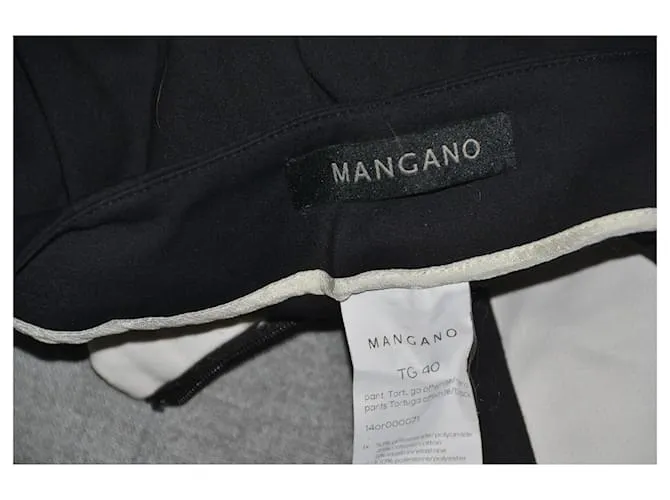Mangano pantalón delgado Negro Blanco 