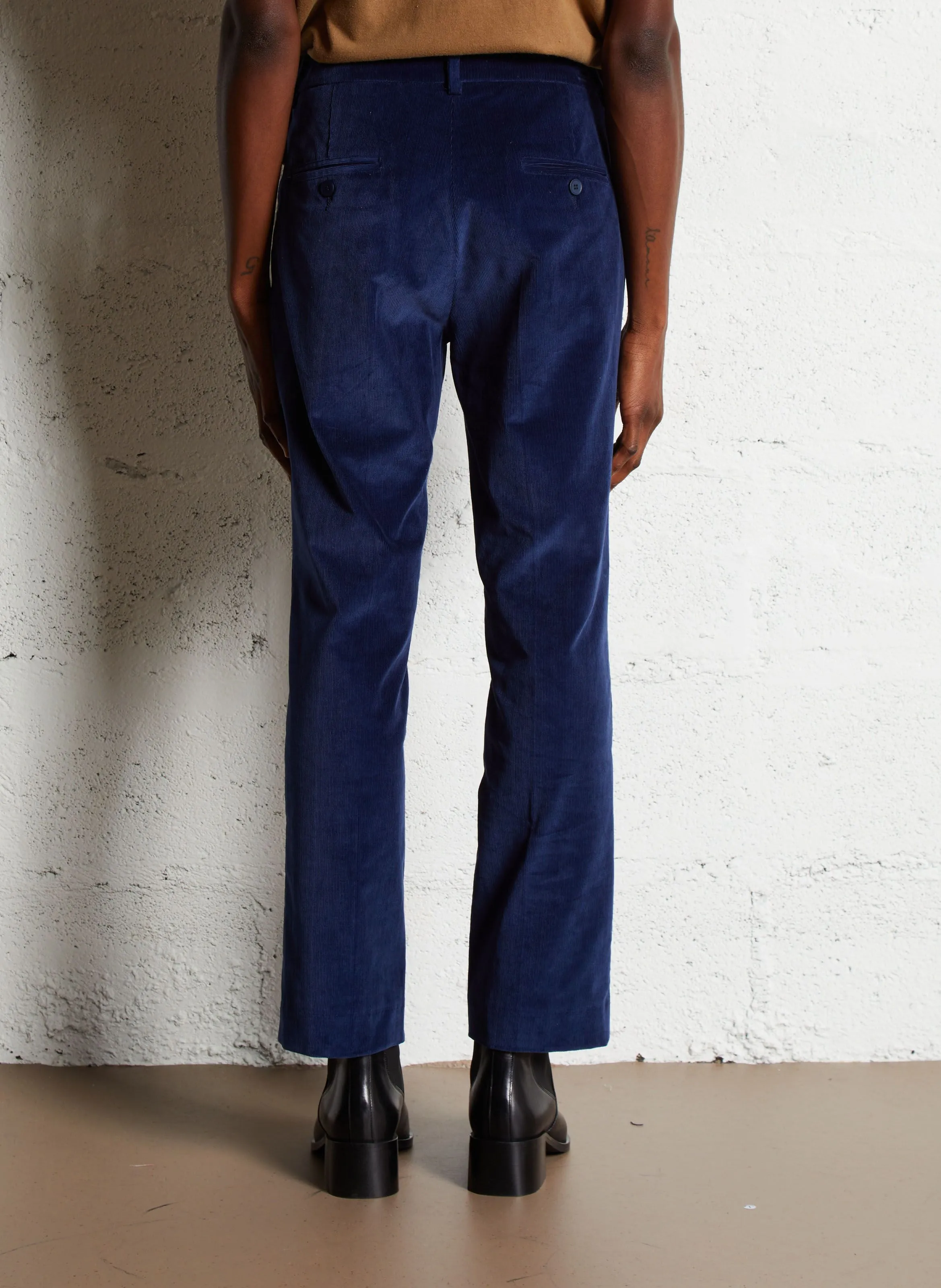 MARRUCA  PANTALóN DE ALGODóN MEZCLADO RECTO EN AZUL