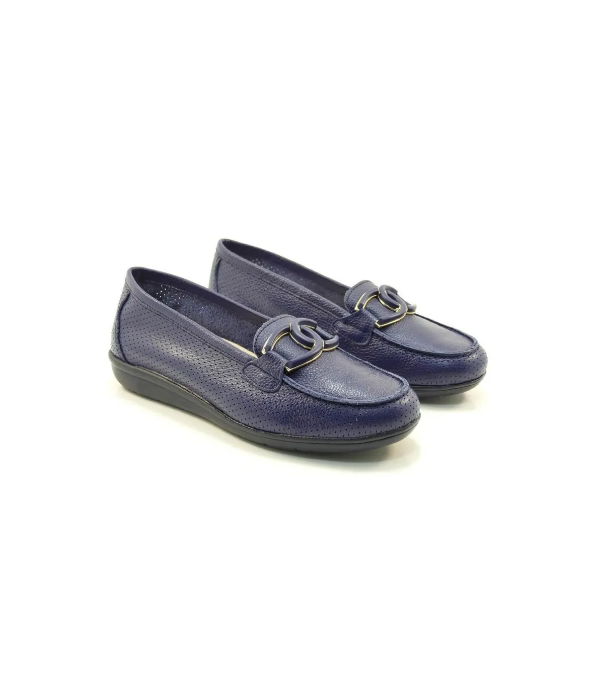 Mocasines en azul marino