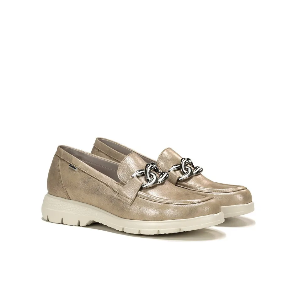 MOCASINES FLUCHOS MUJER PLATINO