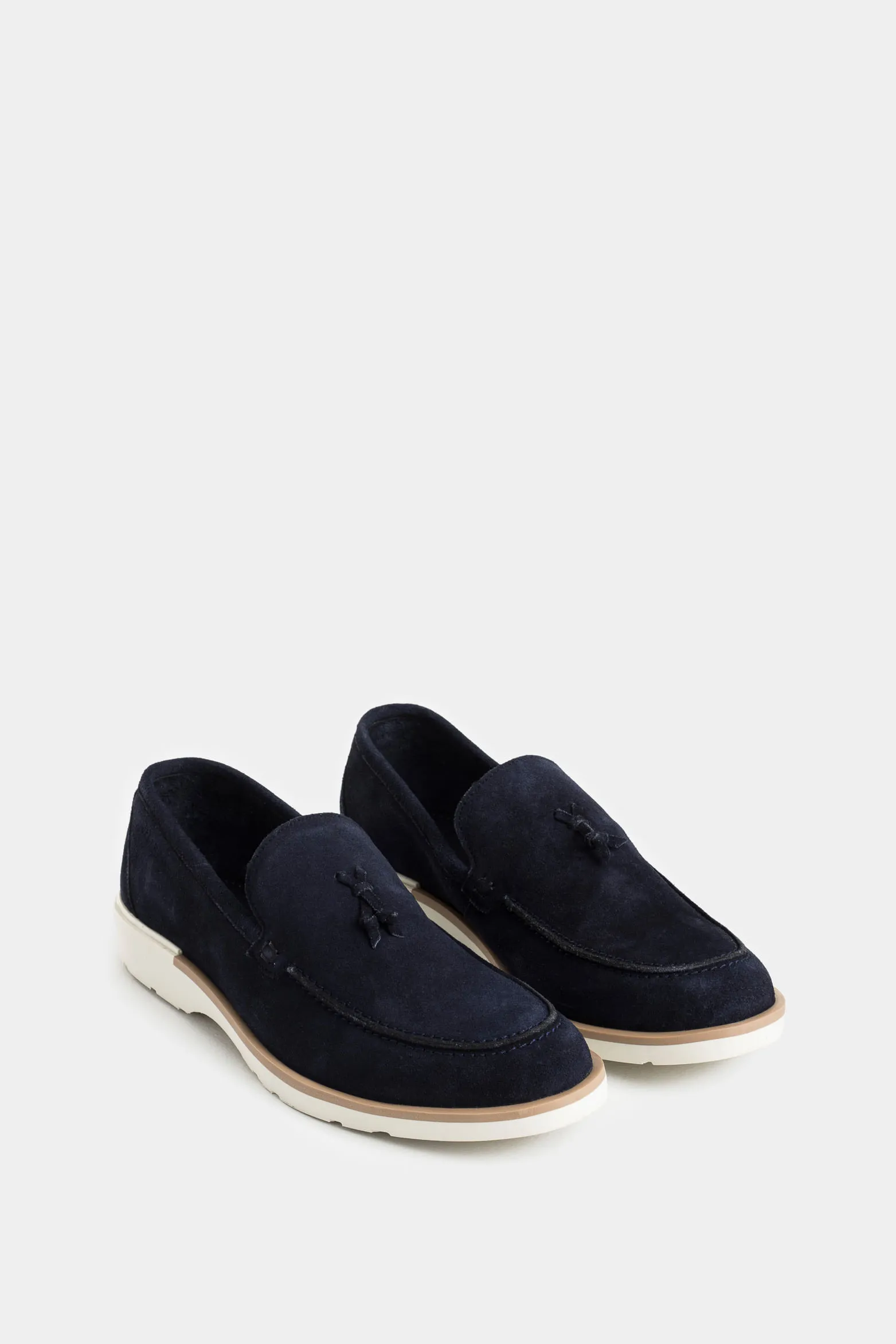 Mocasines gloss de cuero gamuzado para hombre silueta loafer