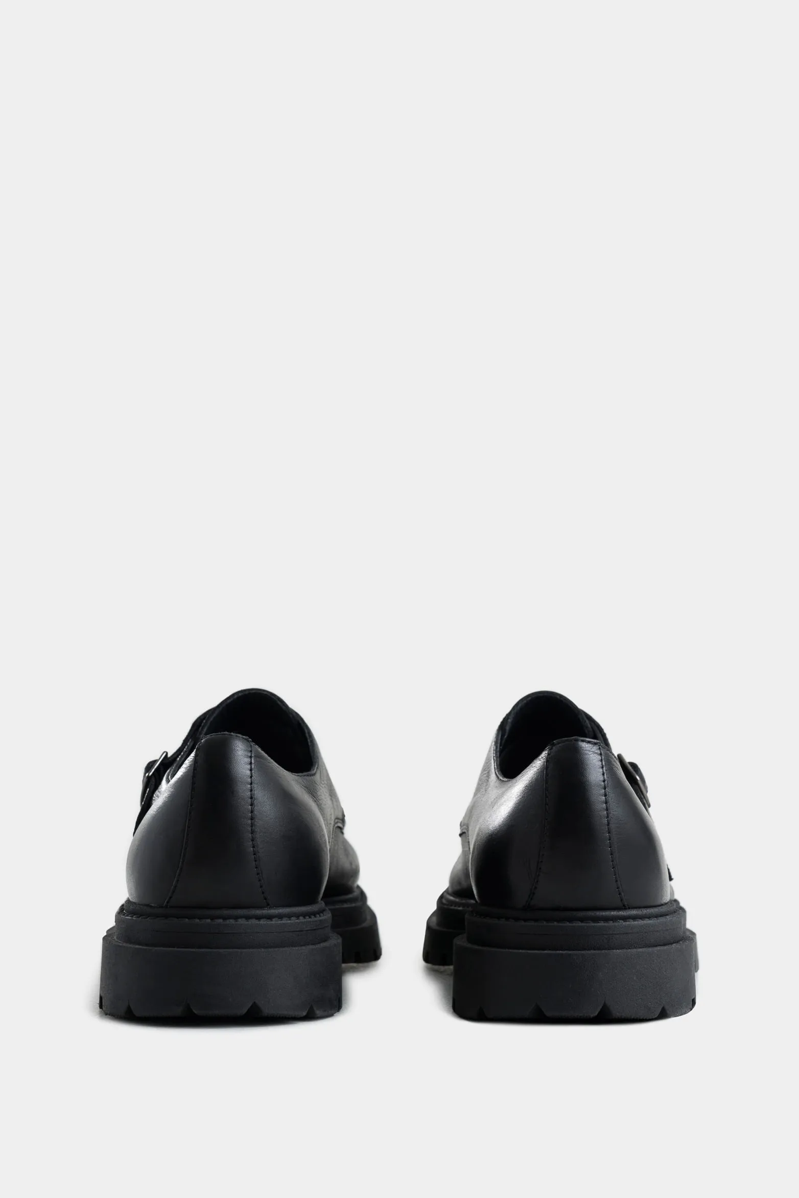 Mocasines luster 2 de cuero liso para hombre silueta monkstrap