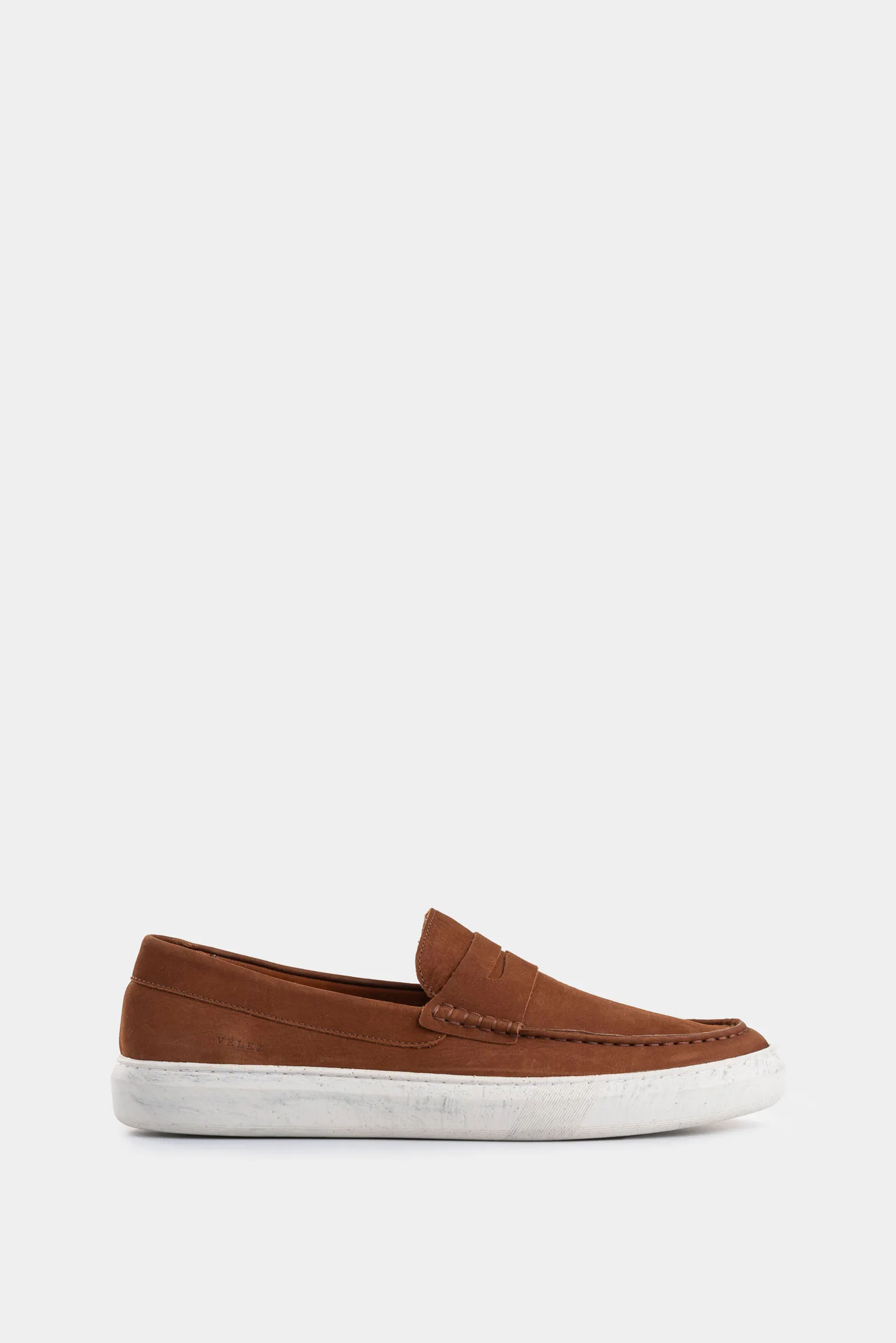 Mocasines Lyra de cuero para hombre efecto envejecido