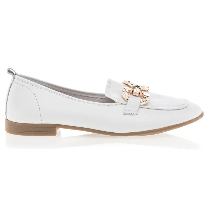 Mocasines mujer blanco