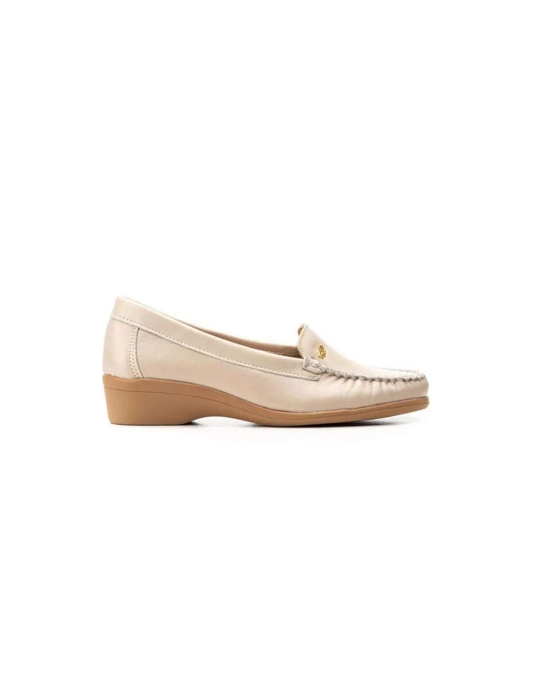 Mocasines Mujer Cómodos Beige
