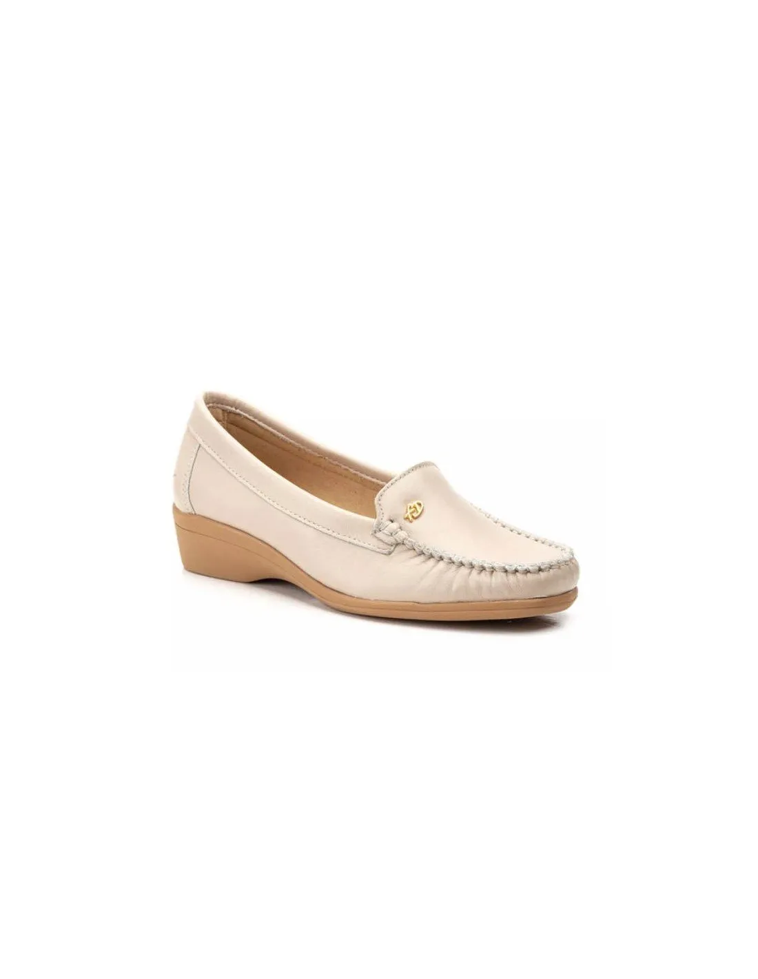 Mocasines Mujer Cómodos Beige