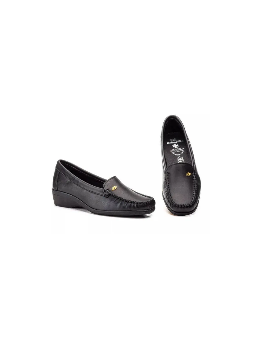 Mocasines Mujer Cómodos Negro