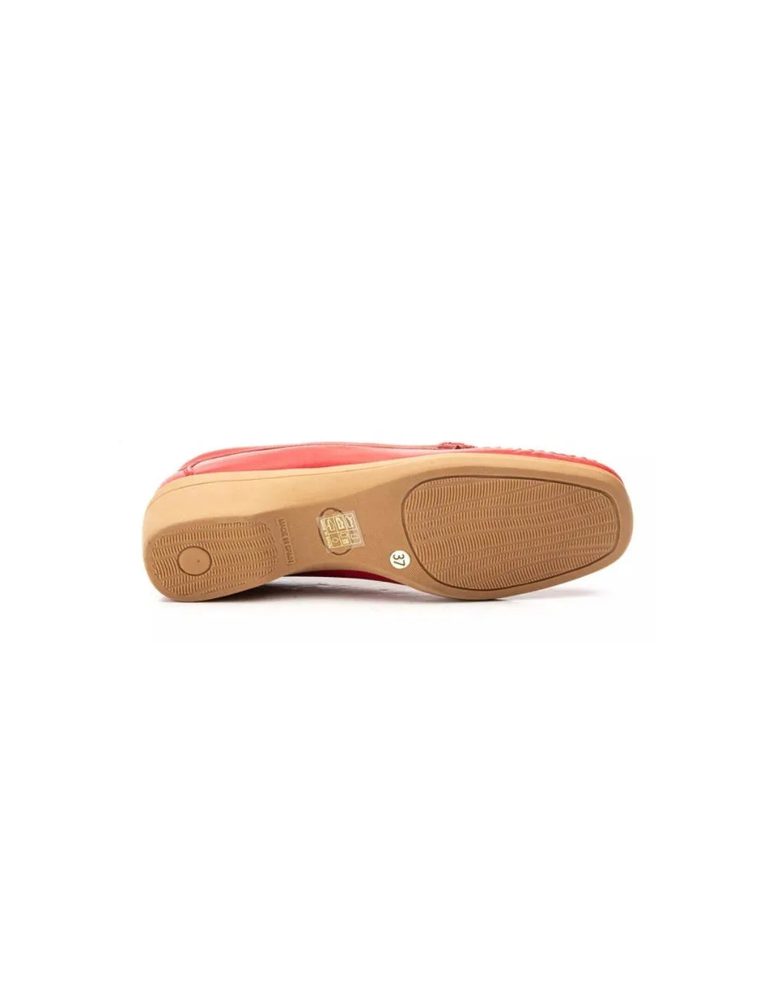 Mocasines Mujer Cómodos Rojo