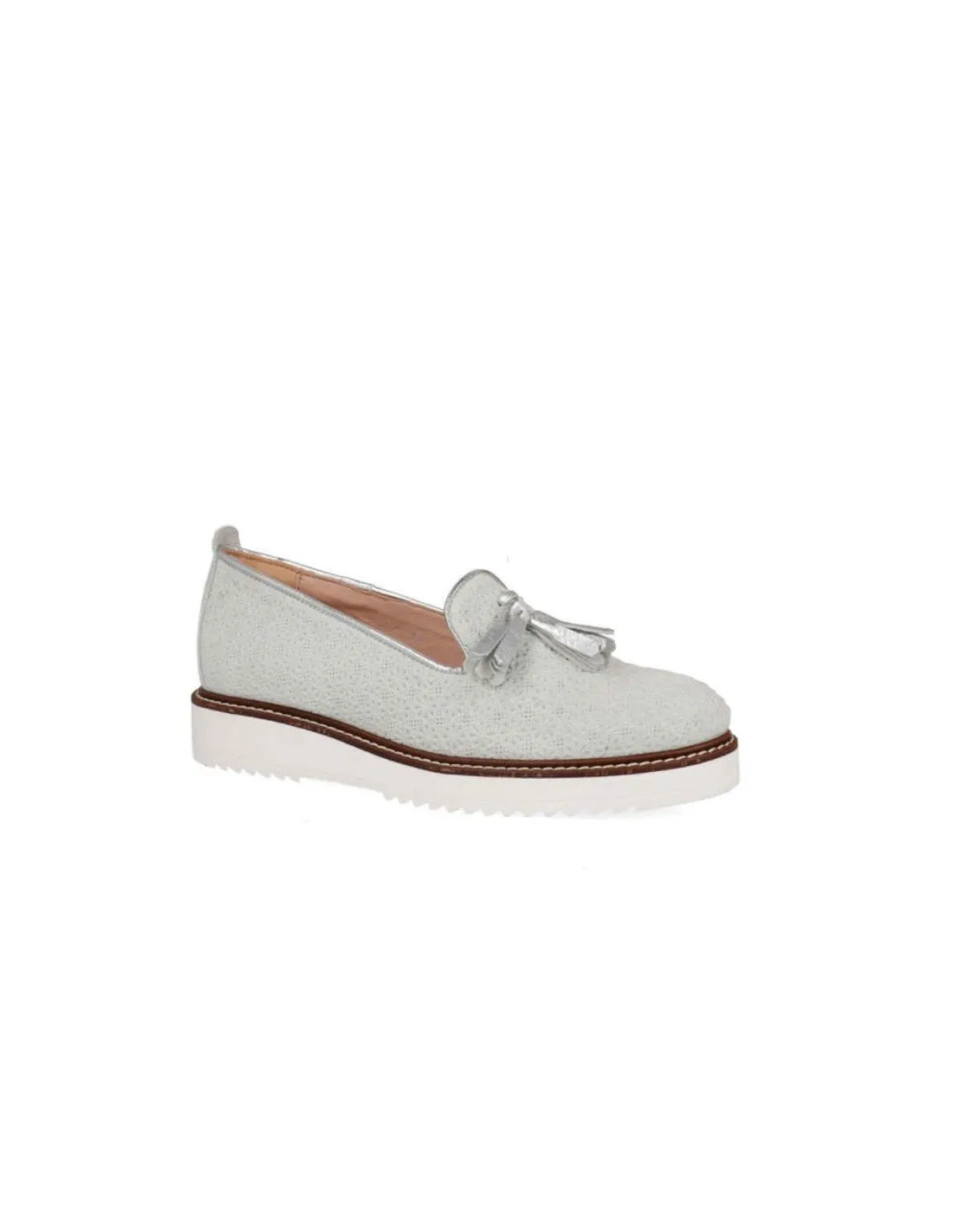 Mocasines Mujer Piel Borlas