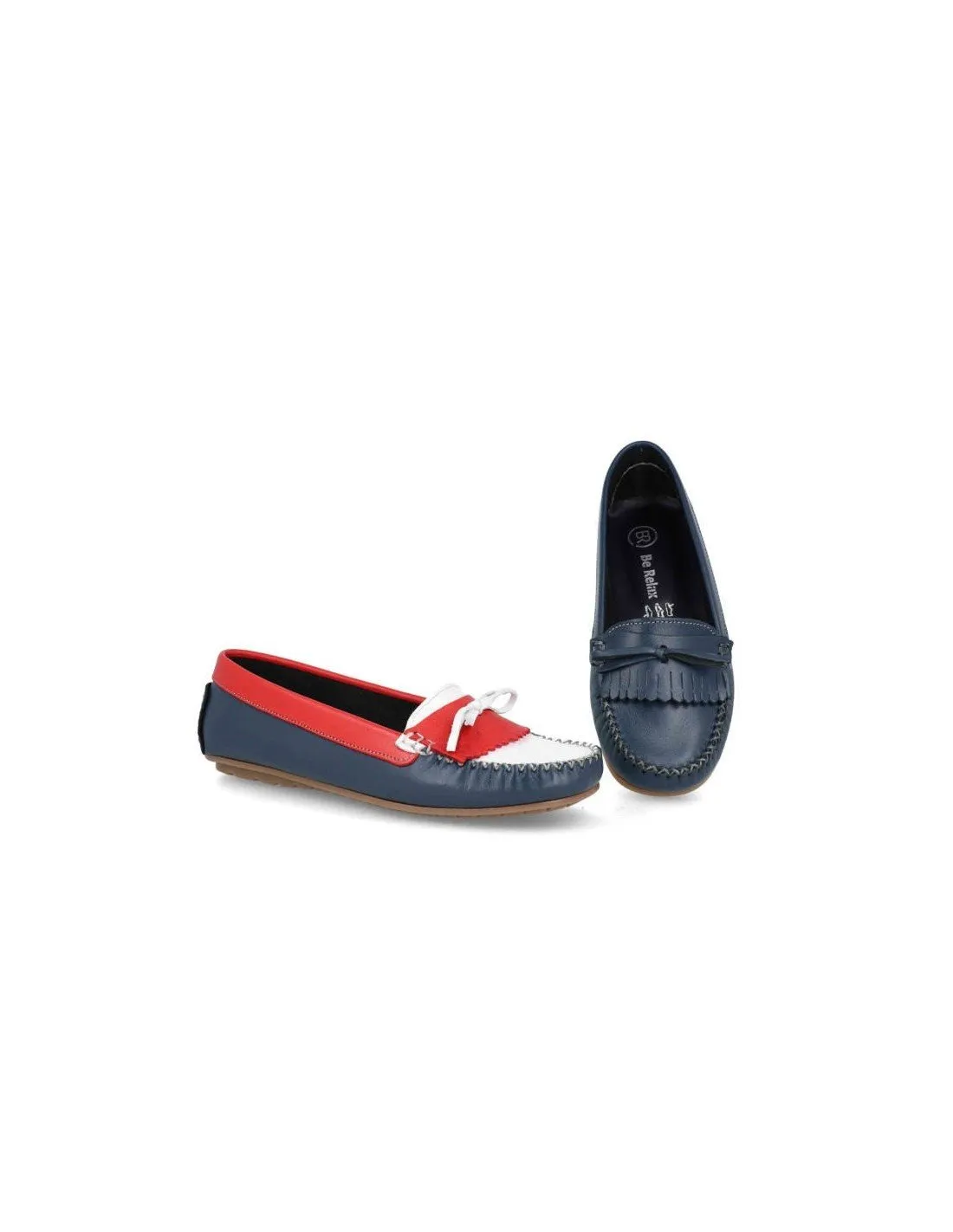 Mocasines mujer piel confort