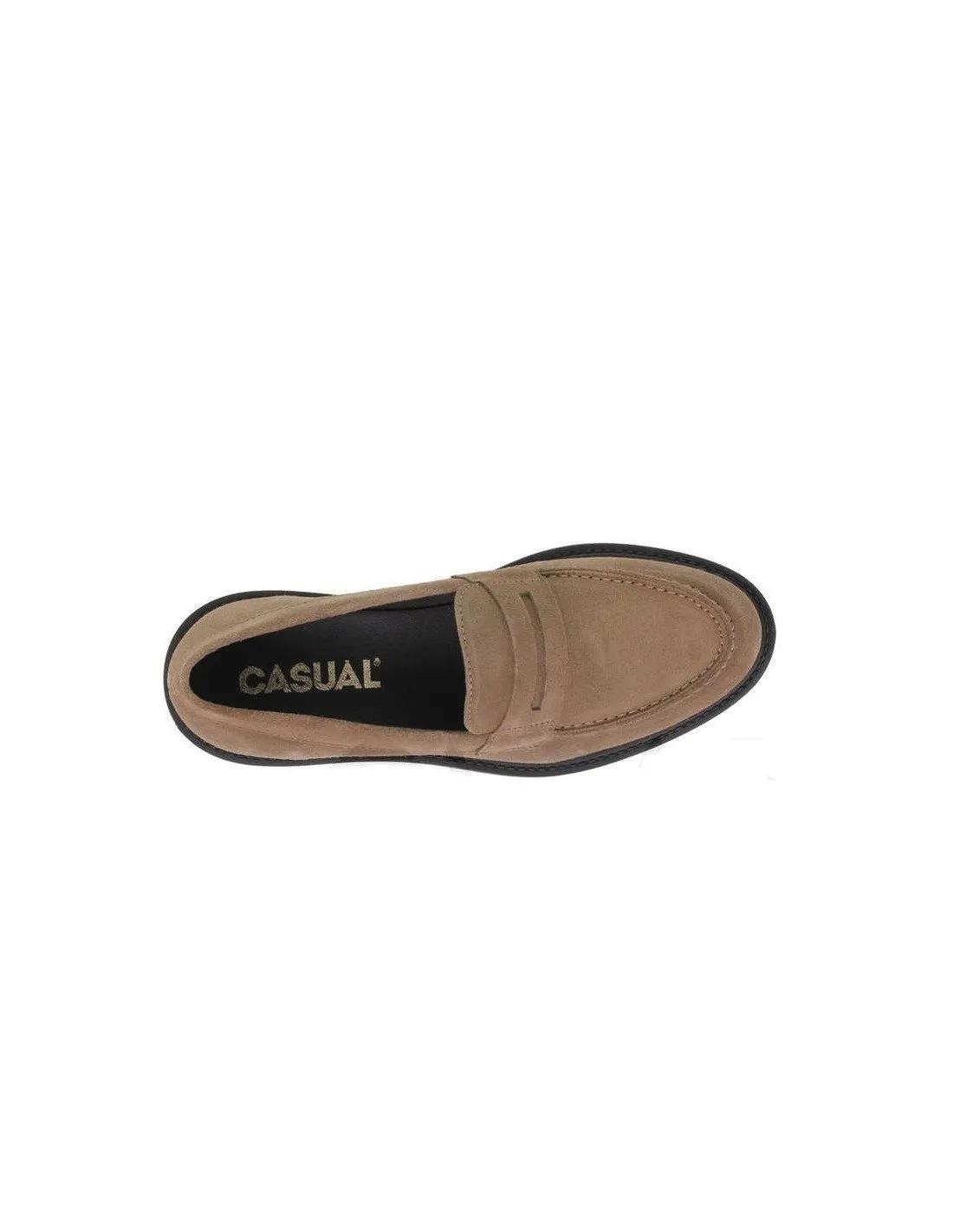 Mocasines Plataforma Piel Serraje