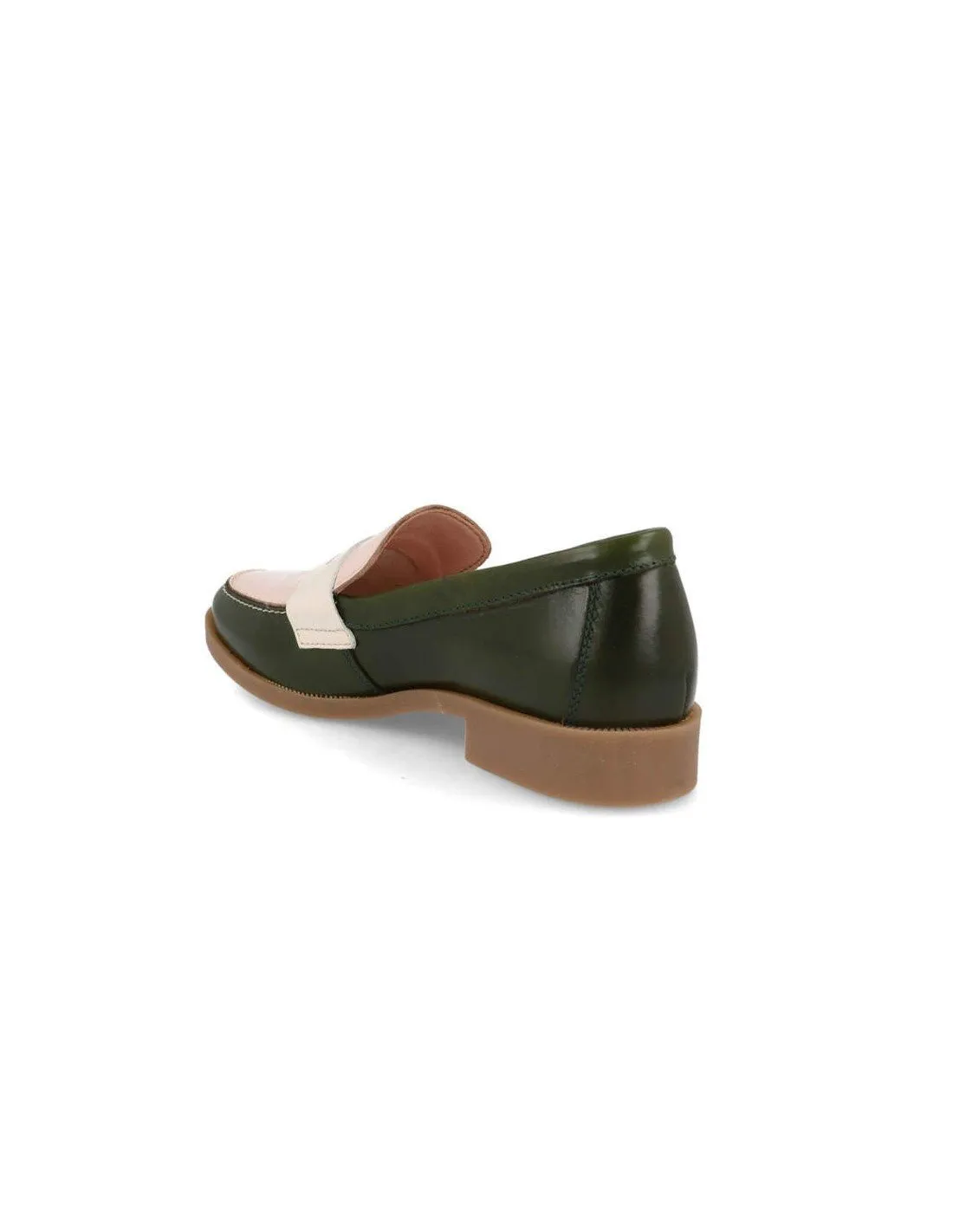 Mocasines tacón mujer piel