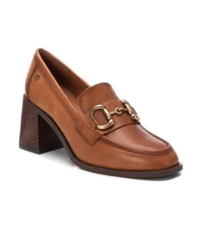 Mocasín de mujer en piel camel