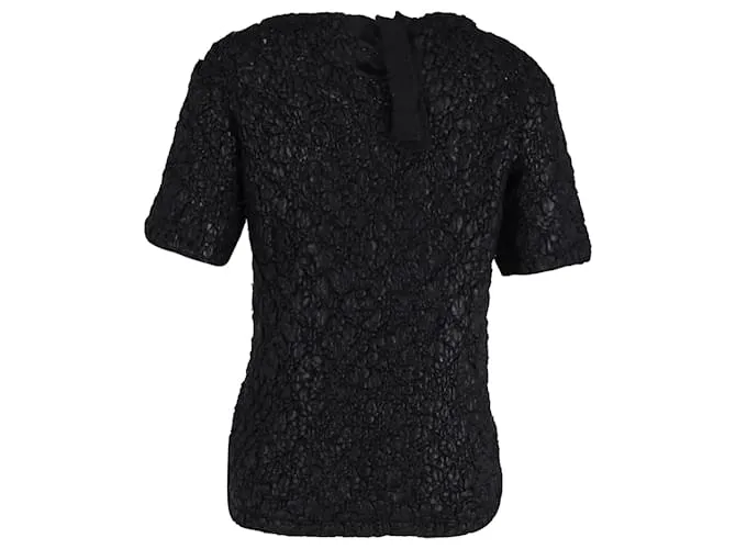 Moncler Top de punto Maglioni Tricot Girocollo en lana negra Negro 