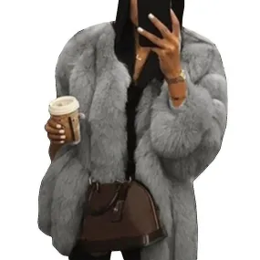 Mujer Oso de peluche Faux Piel Abrigo Chaqueta Oversized Outwear