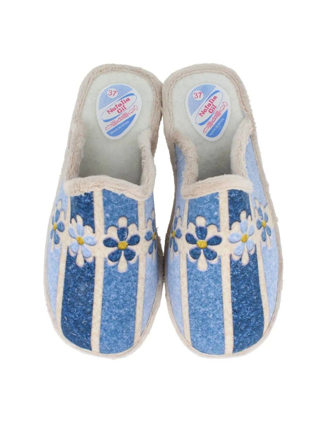 NATALIA  ZAPATILLA CASA MUJER EVA FLORES AZUL