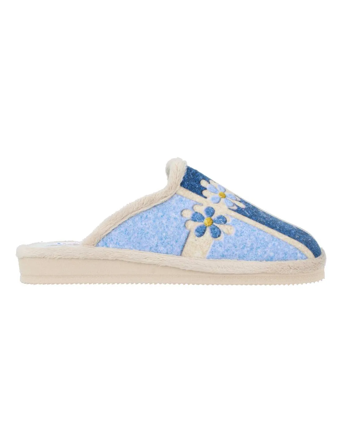 NATALIA  ZAPATILLA CASA MUJER EVA FLORES AZUL