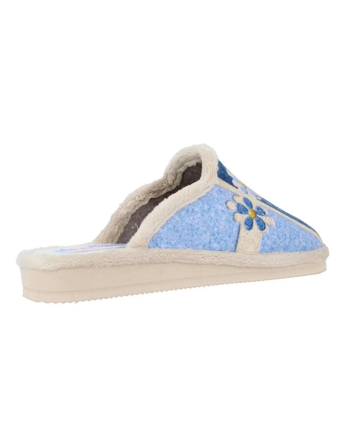 NATALIA  ZAPATILLA CASA MUJER EVA FLORES AZUL