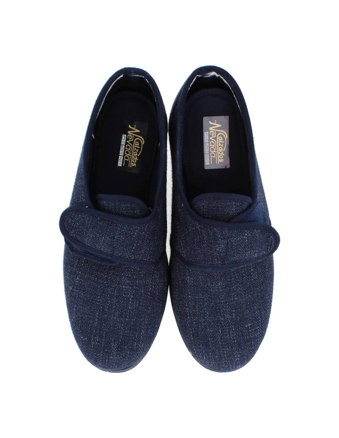 NEVADA  ZAPATILLA CASA HOMBRE VELCRO TORONTO MARINO