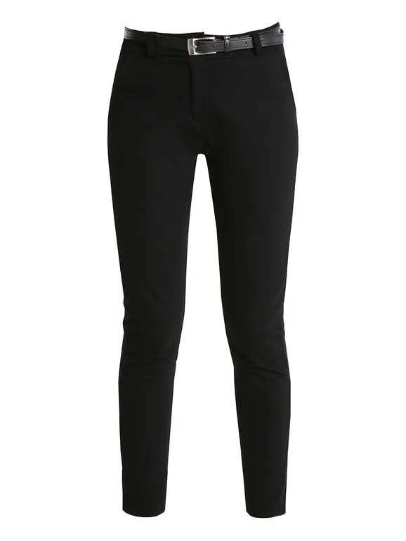 New Gj Pantalón de mujer con cinturón.