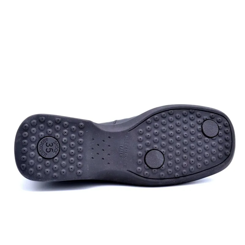 Niagara 3310 Negro | Mocasín de piel para mujer | Hecho en España