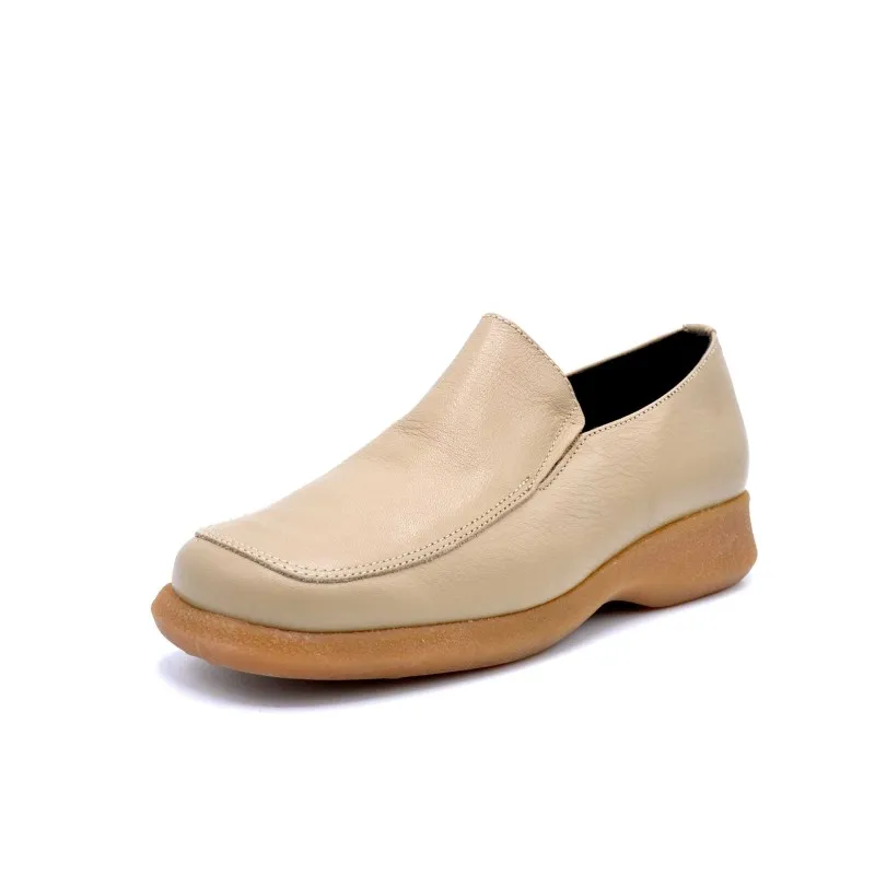 Niagara 3310 Taupe | Mocasín de piel para mujer | Hecho en España