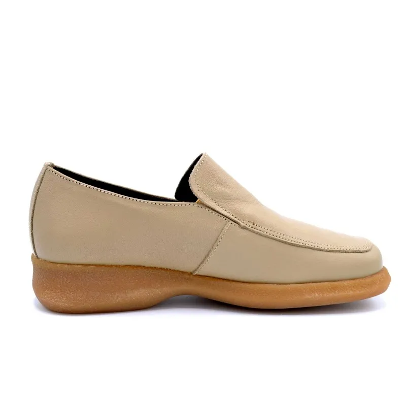Niagara 3310 Taupe | Mocasín de piel para mujer | Hecho en España