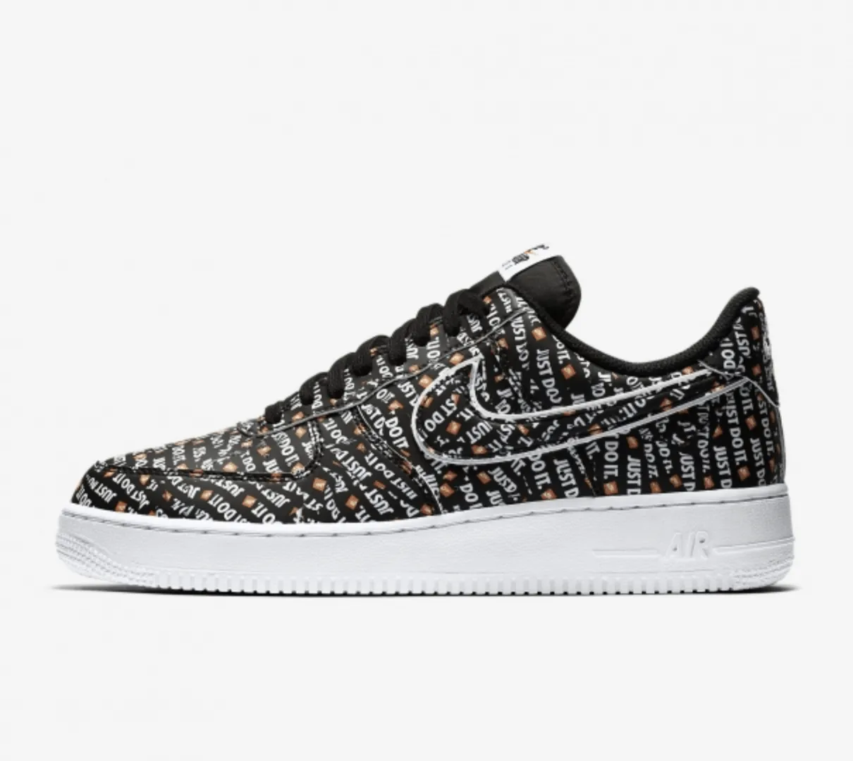NIKE AIR FORCE 1 LOW JUST DO IT BLACK – MEN’S