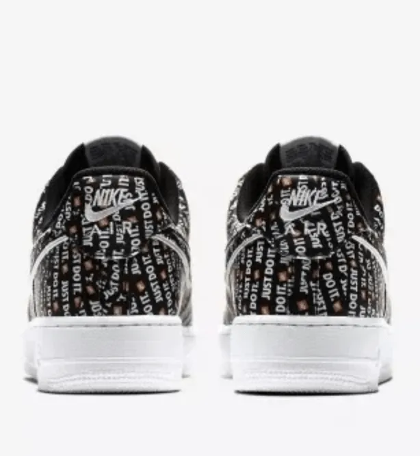 NIKE AIR FORCE 1 LOW JUST DO IT BLACK – MEN’S