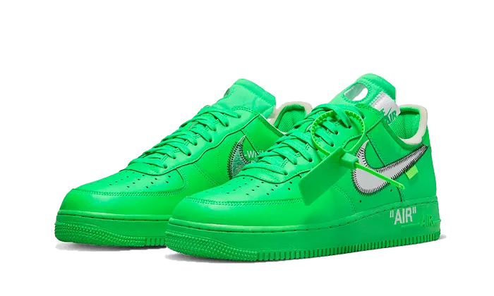 NIKE AIR FORCE 1 LOW OFFWHITE LIGHT GREEN SPARK
