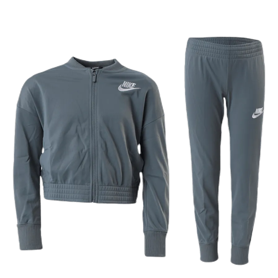 Nike Girls Track Suit Tape  White/Grey