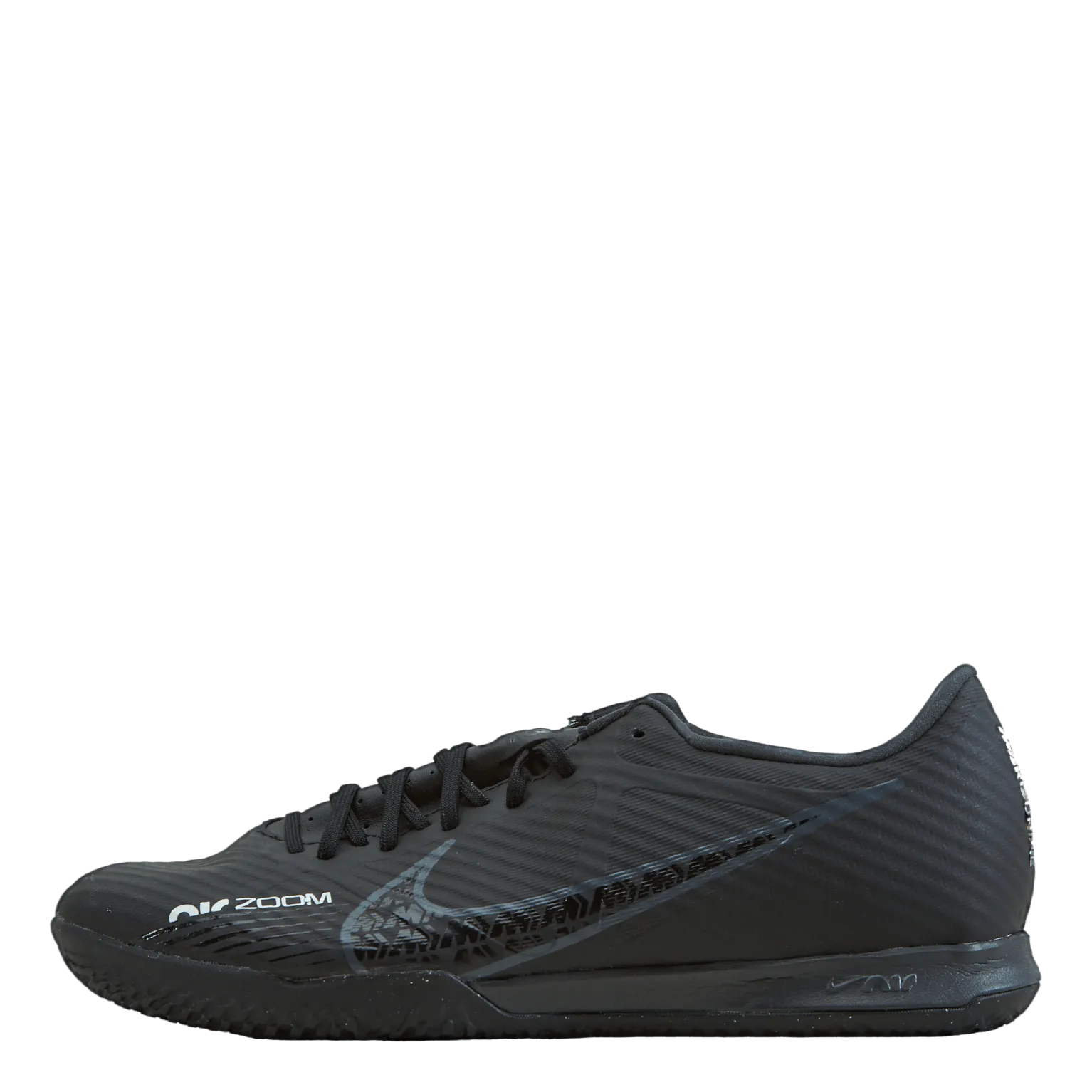 NIKE MERCURIAL ZOOM VAPOR 15 ACADEMY IC INDOOR/COURT SOCCER SHOES BLACK/DK SMOKE GREYSUMMIT WHITEVOLT